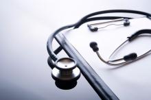 Stethescope on a clipboard